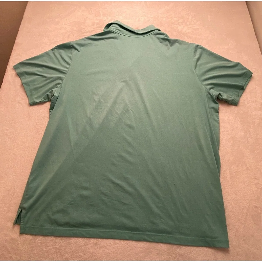 Adidas Mens 3XL Polo Shirt Teal Green Short Sleeve Golf Athletic Performance‎